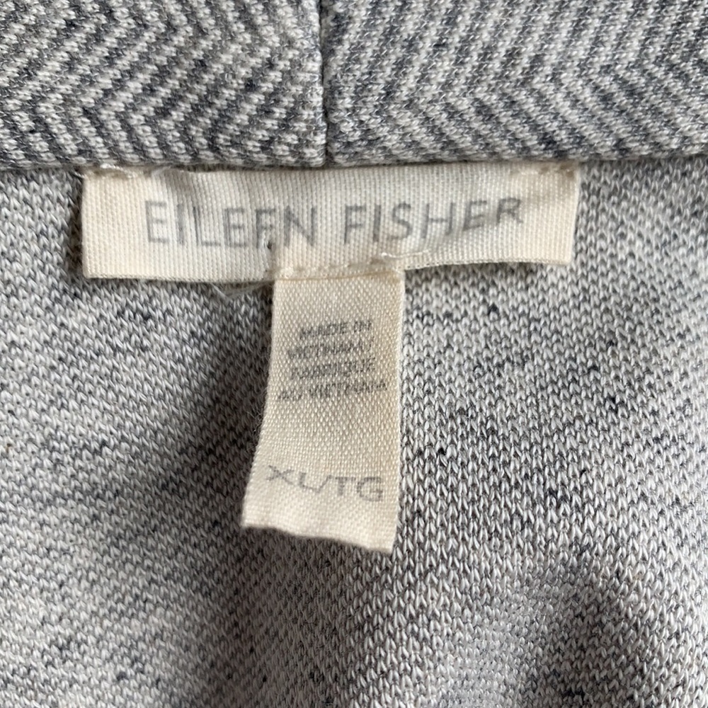 Eileen Fisher Organic Cotton Herringbone Jacket XL - Picture 7 of 12